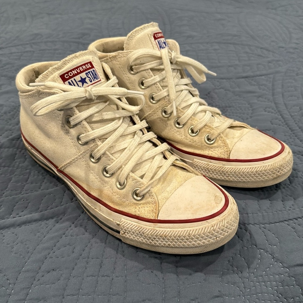 CONVERSE All-Star White Midtops